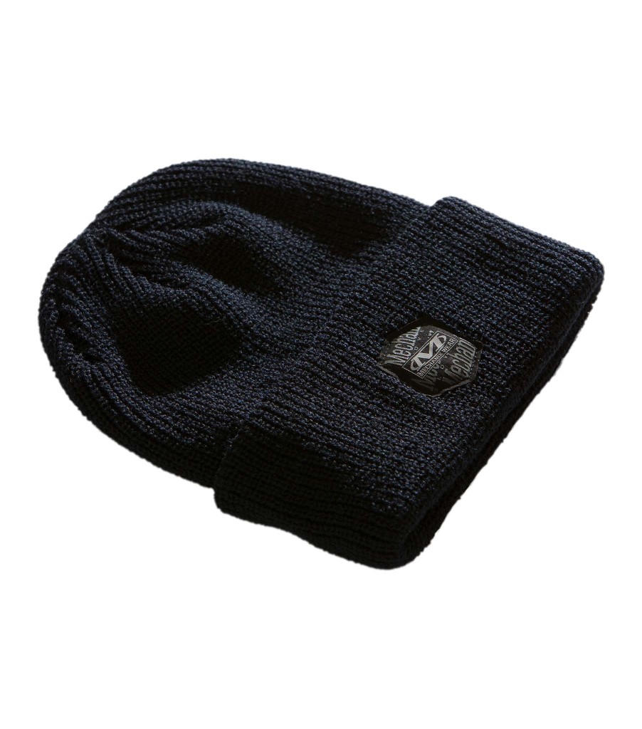 Mechanix Classic Ribbed Cuff Knit Beanie - Black Black | ZFHJ2067