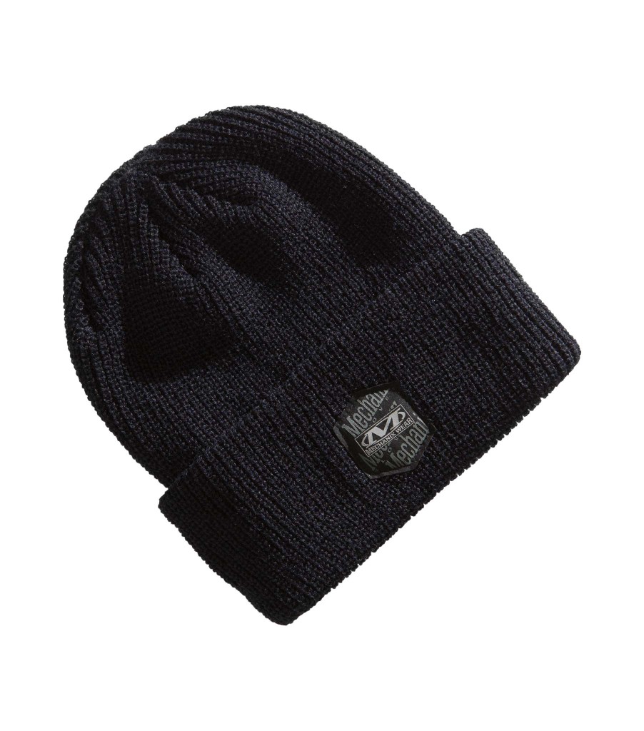 Mechanix Classic Ribbed Cuff Knit Beanie - Black Black | ZFHJ2067