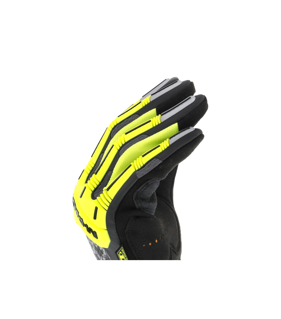 Mechanix Hi-Viz M-Pact® Open Cuff D5 Fluorescent Yellow | WRLQ7694