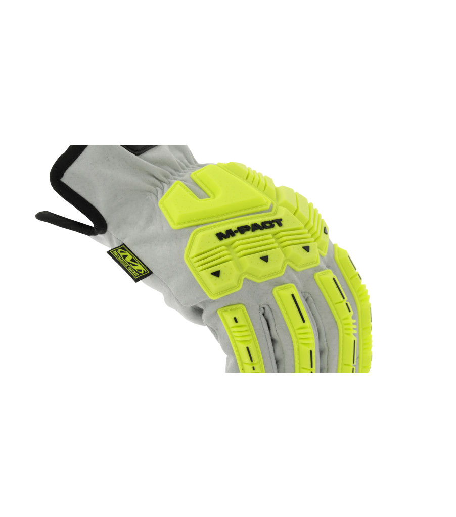 Mechanix Max Cut™ Leather M-Pact® F9-360 Fluorescent Yellow | YZXN5798