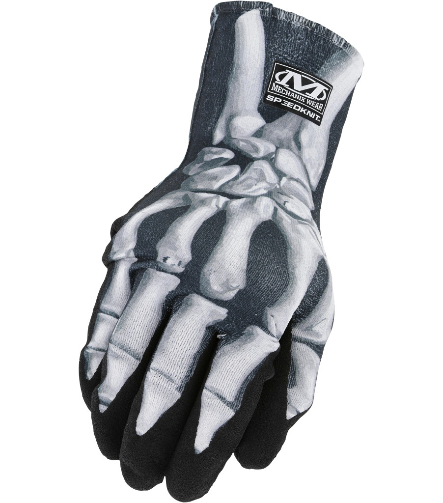 Mechanix SpeedKnit™ Graphx™ Series - Skeleton Bones Black / White | GLXW1962